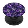 Purple Floral Flower Botanical Blooms Repeat Pattern PopSockets Standard PopGrip
