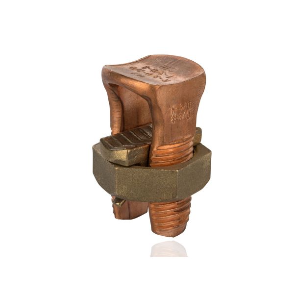 NSI N-3/0 Split Bolt Connector for Copper and Copperweld Wire, 0.258" - 0.470" Wire Diameter Range, 500lbs Torque