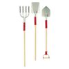 Dolls House Miniature Accessory Set Garden Tools Fork & Spades Red