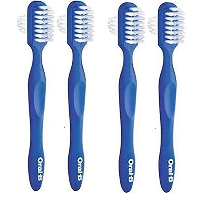 Oral B Denture Brush Dual Head - Pack of 4