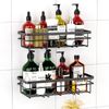 Uamector Shower Caddy No Drilling (Black, Pack of 2)
