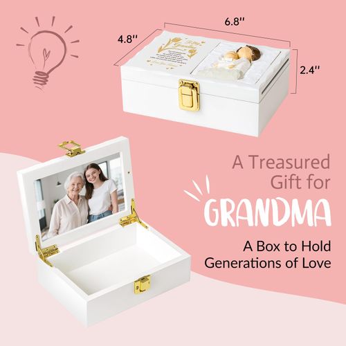 Nowizen Grandma Gifts, Grandma Mothers Day Birthday Gifts from Grandchildren, Unique Grandma Figurine Box, Thoughtful Christmas Gifts for Grandma, Best Grandmother Gift Ideas