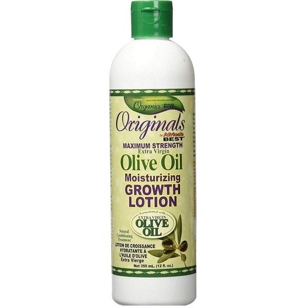 Africa's Best Originals Maximum Strength Extra Virgin Olive Oil Moisturizing Growth Lotion 12 oz (Pack of 9)