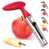 SCHVUBENR Premium Apple Corer Tool - Easy to Use and Clean Sturdy Core Red 