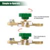 2x Battery Terminal Quick Disconnect Switch Side Post Battery Shut/Cut Off Brass