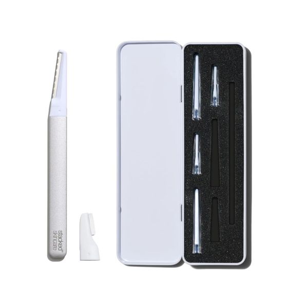 StackedSkincare - Dermaplaning Kit for Face Exfoliation, With 3 Replaceable D...