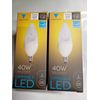 2 Pack Triangle Bulbs E12 Candelabra BASE Dimmable 5 W LED Light Bulbs