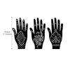 Hand Tattoo Stencil Black Tattoo Stencil, 6PCS Hand Temporary Tattoo Kit Templates, India Tattoo Stencil Set for Women Girls A7AHSBWST (1)