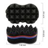 Xinlie Hair Sponge Brush Twists Dread Afro Coils Hair Curl Brush Hair Brush Sponge Holes Barber Hair Brush Sponge Barber Hair Brush Sponge Hair Twist Sponge For Twists,Curls in Afro-Style Hair(2PCS)