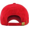 KB-LOW RED Classic Cotton Dad Hat Adjustable Plain Cap. Polo Style Low Profile (Unstructured) (Classic) Red Adjustable