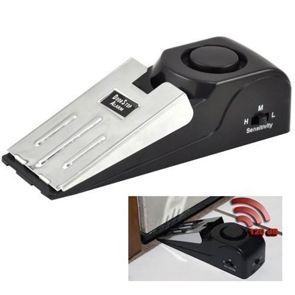 Accessotech Home Security Wedge Door Stop Alarm System Device Intruder Alert Detection