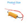 2PCS 50W 6Ohm LED Load Resistors - Fix LED Bulb Hyper Flash Turn Signal Blink Error Code LED License Plate Light or DRL