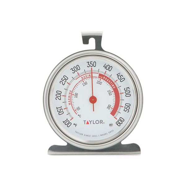 Taylor 5932 Large Dial Kitchen Cooking Oven Thermometer, 3.25 Inch Dial, Stainless Steel