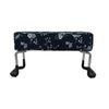 Compact sitting chair, Small, Foldable (Pattern) (Small Flower Navy)