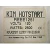 Kim Hotstart  REEE1251  Block Heater Replacement Element  120 Volt / 2500 Watt