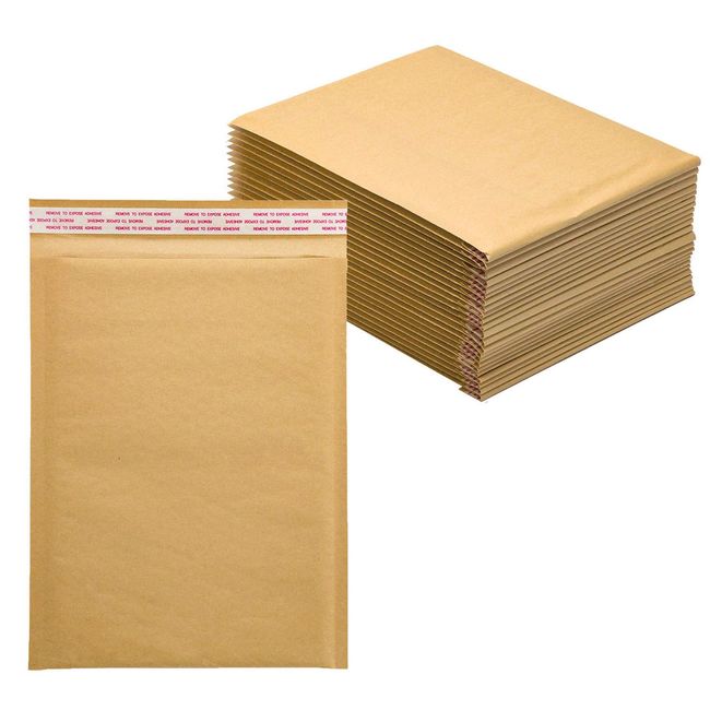 IS CEN-B5C-25 Bubble Mailers, B5 Size, Compatible with Crafts, 25 Sheets