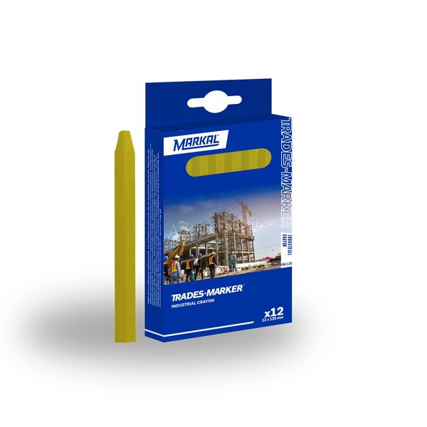Markal 44010200 FM. 120 Crayons, Yellow (Pack of 12)