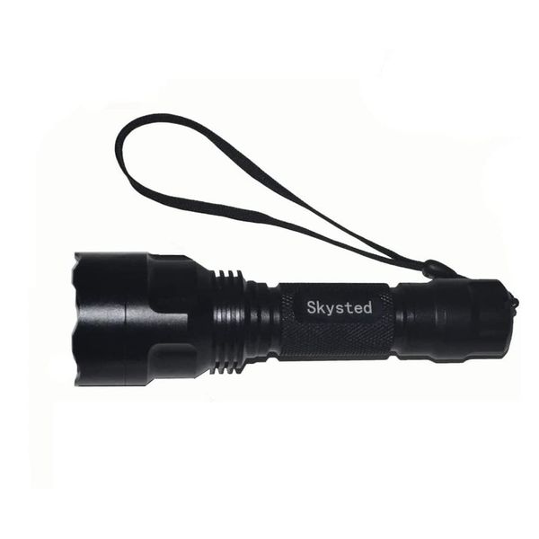 Skysted® Best C8 Single Mode True 10W L2 LED 1300LM Tactical Ultra Bright Portable Flashlight