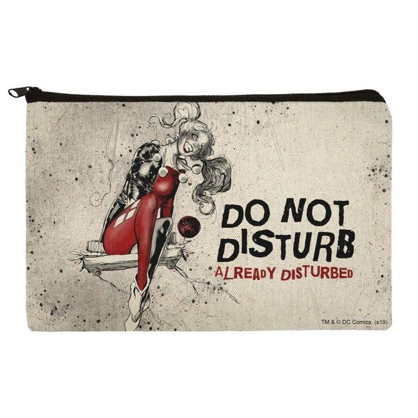 Harley Quinn Already Disturbed Makeup Cosmetic Bag Organizer Pouch