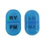 PRIMEVITS 2 Compartments Am Pm Small Pocket Mini Pill Case