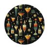 Mid Century Modern Cocktail Pattern - Retro Bar PopSockets Adhesive PopGrip