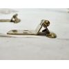 4 Pairs Ajax #564 Variable Overlay Hinges Reverse Bevel Face Mount Brass Color