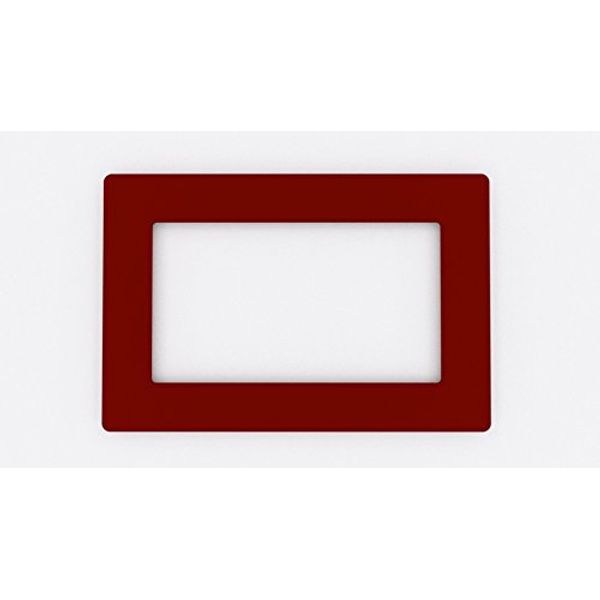 Focus Plastics DOUBLE LIGHT SWITCH SOCKET COLOURED ACRYLIC SURROUND FINGER PLATE - HUGE COLOUR CHOICE (Brown)