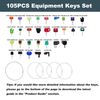 105 Heavy Equipment Master Key Set Universal Machine Replacement Ignition Keys