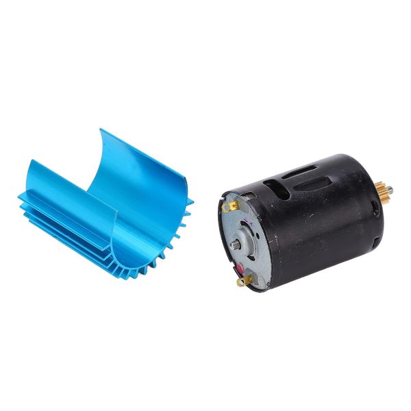 HAOX RC 370 Motor, RC Car Upgrade Parts Accurately Balanced Rotor WPLD12 Reliable Performance (Blue)