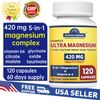 Magnesium Complex Supplement 420mg - Maximized Absorption Magnesium, 120 Caps