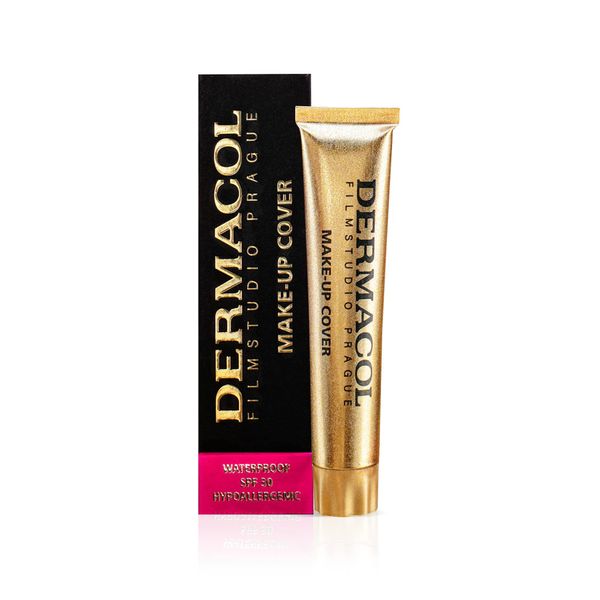 Dermacol - Full Coverage Foundation, Liquid Makeup Matte Foundation with SPF 30, Waterproof Foundation for Oily Skin, Acne, & Under Eye Bags, Long-Lasting Makeup Products, 30g, Shade 207
