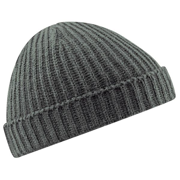 Beechfield Unisex Trawler Beanie Baseballkappe, Grau (Rauchgrau), Einheitsgröße