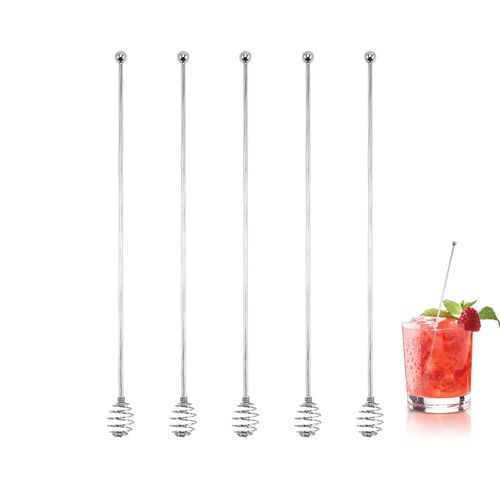 Muddler Stainless Steel Long Honey Dipper Stirring Stick, 9.4 inches (24 cm), Honey Dipper, Honey Spoon, For Tea, Milk, Coffee, Beverages, Commercial Use, Home Use