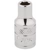 Draper 48345 1/4" Square Drive Polished Chrome Imperial Socket, 3/16" Size