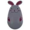 Happy Easter Egg Hunt Bunny Rabbit Plastic Pink Ears reusable container White 4+