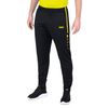 JAKO Men's Active Tracksuit Bottoms, Long, Black/Neon Yellow, M EU