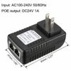 2PCS POE Injector 24V 1A Wall Plug Ethernet Adapter IP Phone Camera Power Supply
