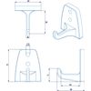 Croydex Sutton Wall Mounted Robe Hook with Zinc Alloy Construction, Chrome