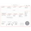Peachly Weekly Planner Notepad (60 Weeks) Tear Off - Fern Peach Mint
