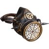 Carnival Steampunk Mask, Breathing Mask, Bronze
