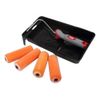 ProDec 4 Inch Flocked Foam Mini Roller Kit Paint Tray, Frame & 4 Refills ARRT002