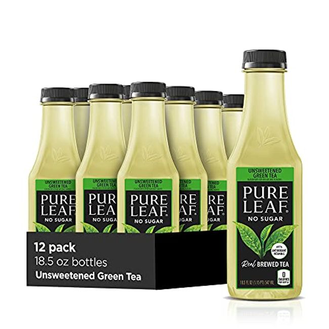 Pure Leaf Iced Tea, Diet Lemon, Real Brewed Black Black Tea, 18.5 fl. oz Bottles (Pack of 12)