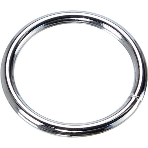 TRUSCO Round Link, Steel, Wire Diameter 0.2 inches (5.0 mm), Inner Diameter 1.6 inches (40 mm), Pack of 10