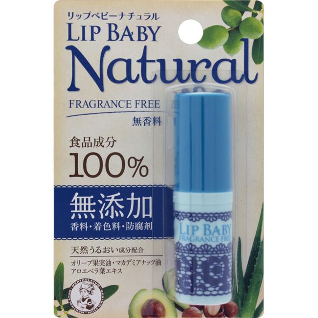 <br> [Rohto Pharmaceutical]<br> Mentholatum Lip Baby Natural Unscented 4g