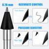 REEYEAR 2 Tip Non-Abrasive Stainless Slim Pen Replacement Precision Fine Control Pen Smooth Writing Tip Compatible with Microsoft Surface Slim Pen 2 Pack
