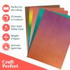 Craft Perfect - Ombre Glitter Card Bundle - A4 (25 Sheets) Collection