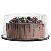 10 - 11" Plastic Disposable Cake Containers Carriers With Dome Lids And Cake ...