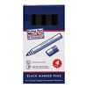 Pukka Permanent Markers in Black 4 Pack