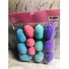 Easter Foam Flocked Easter Eggs 12 Pc. 1.96x1.29Inches