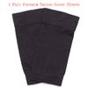 1 Pair Tattoo Cover Up Compression Sleeves Bands Forearm Concealer Support Skin Color Tattoo Aftercare UV Protection Oversleeve (Black)